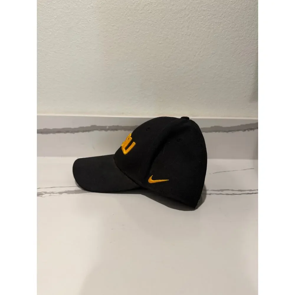 Nike LSU Tigers Black Yellow Spellout Classic Dri-Fit Baseball Cap Hat One Size